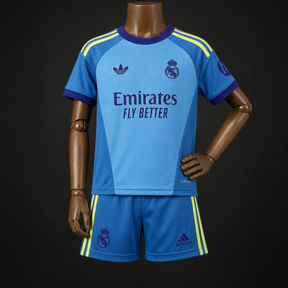 26/27 Kids Real Madrid Goalkeeper Away  Blue Shirt