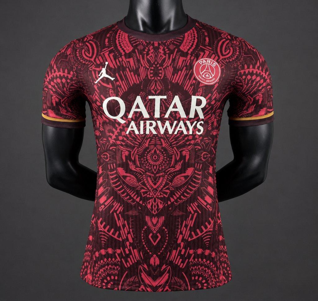 Player Version 26/27 Paris Saint-Germain Dark Red with Tribal Pattern Special Edition Shirt