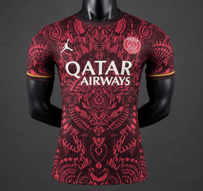 Player Version 26/27 Paris Saint-Germain Dark Red with Tribal Pattern Special Edition Shirt