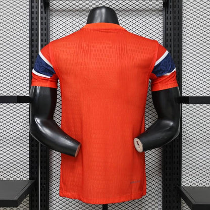Player Version 2026 Norway Red & Blue with Flag Cross Pattern Home Shirt