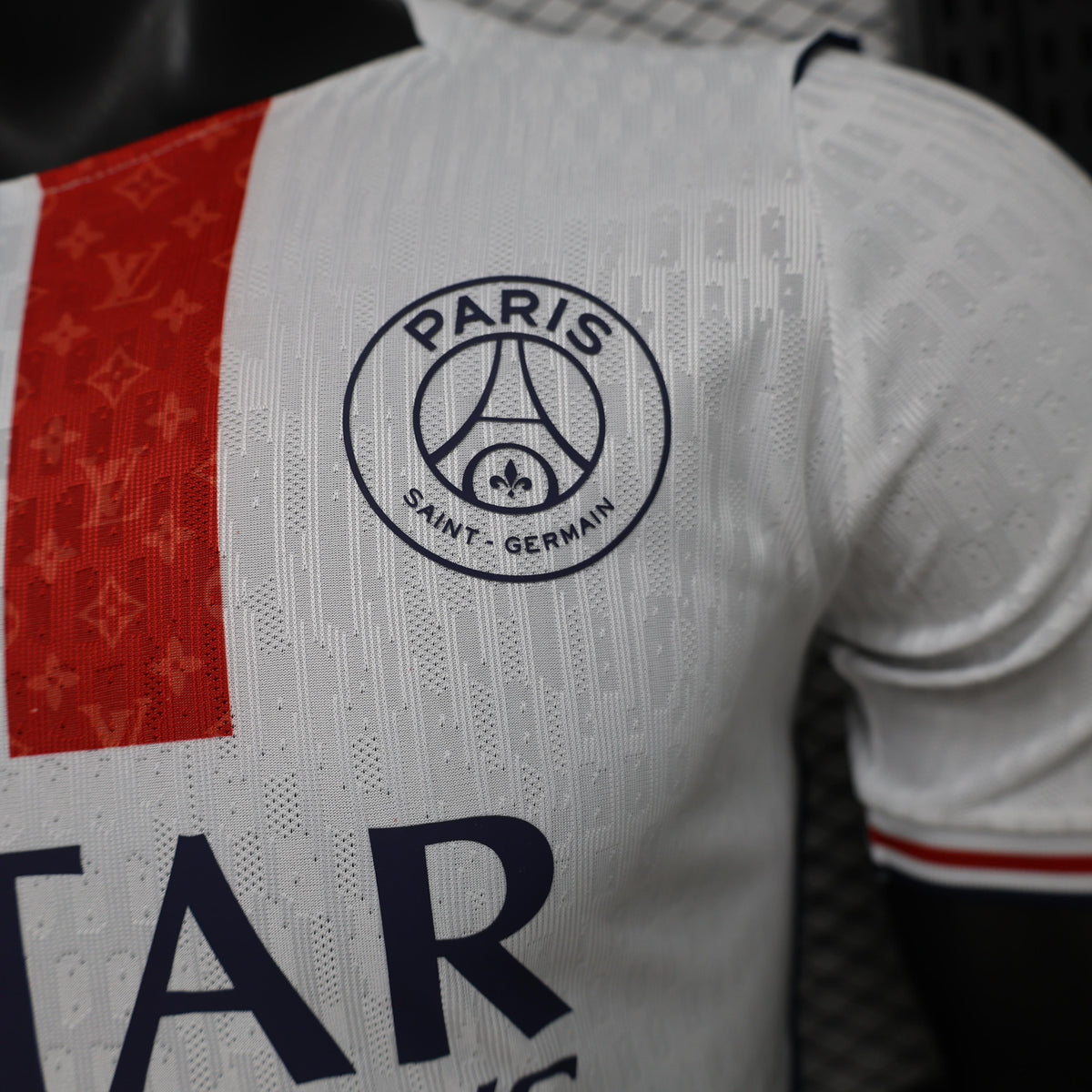 Player Version 26/27 Paris Saint-Germain Away  White & Navy/Red Stripe Special Edition Shirt