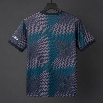 26/27 PSG/Paris Saint-Germain Home Goalkeeper Black/Blue Zigzag Pattern Shirt