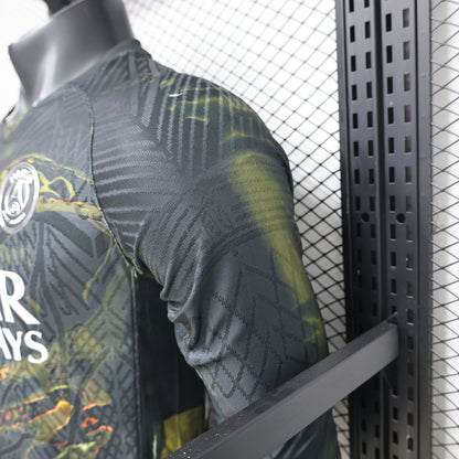 Player Version 26/27 Paris Saint-Germain Fourth Black & Gold/Green Lava Print Long Sleeve Special Edition Shirt