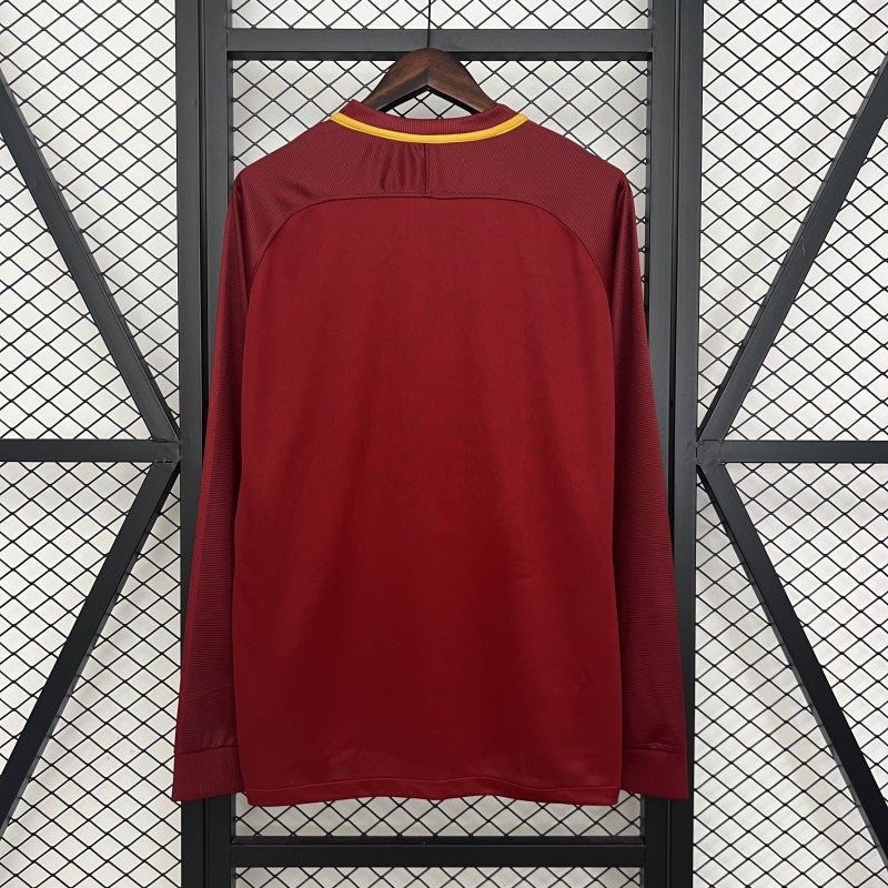 Retro 17/18 Roma Home Long Sleeve Shirt