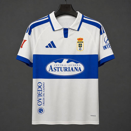 26/27 Real Oviedo Away White&Blue Shirt