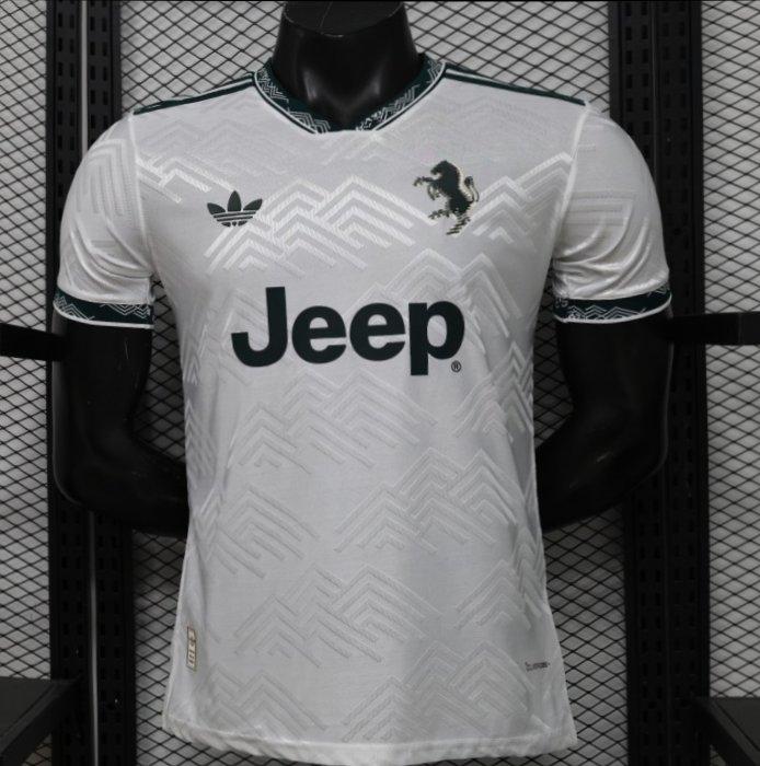 Player Version 26/27 Juventus White with Dark Green Special Edition Shirt