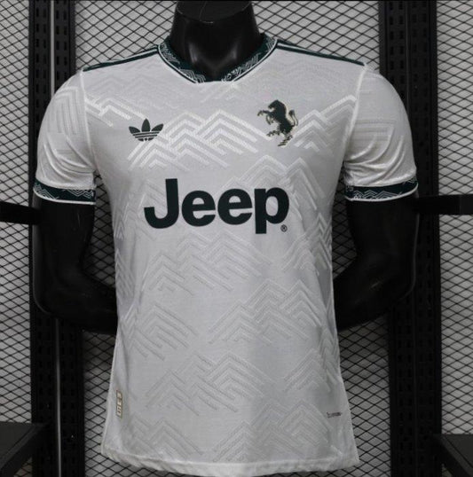 Player Version 26/27 Juventus White with Dark Green Special Edition Shirt