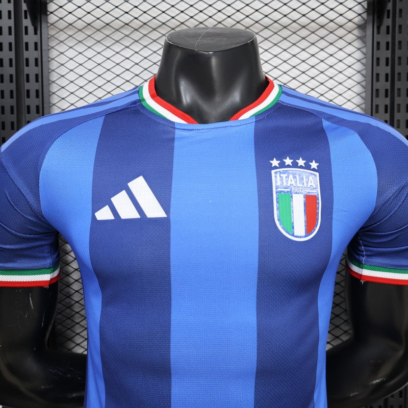 2026 Player Version Italy Blue with Tonal Vertical Stripes Shirt