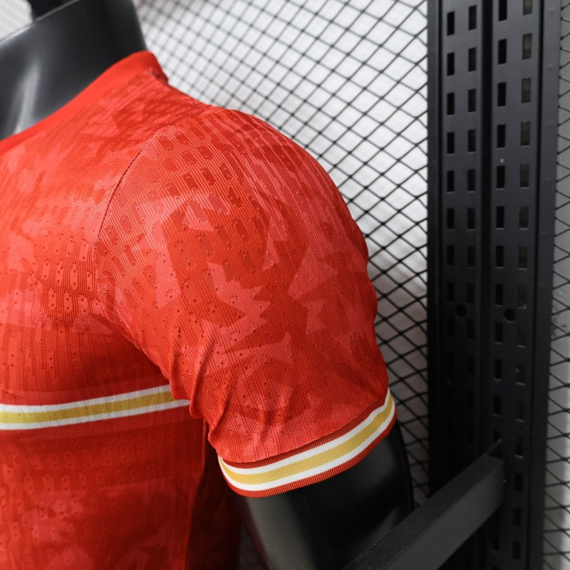 Player Version 2026 England Away Red with Gold Lion  Special Edition Shirt