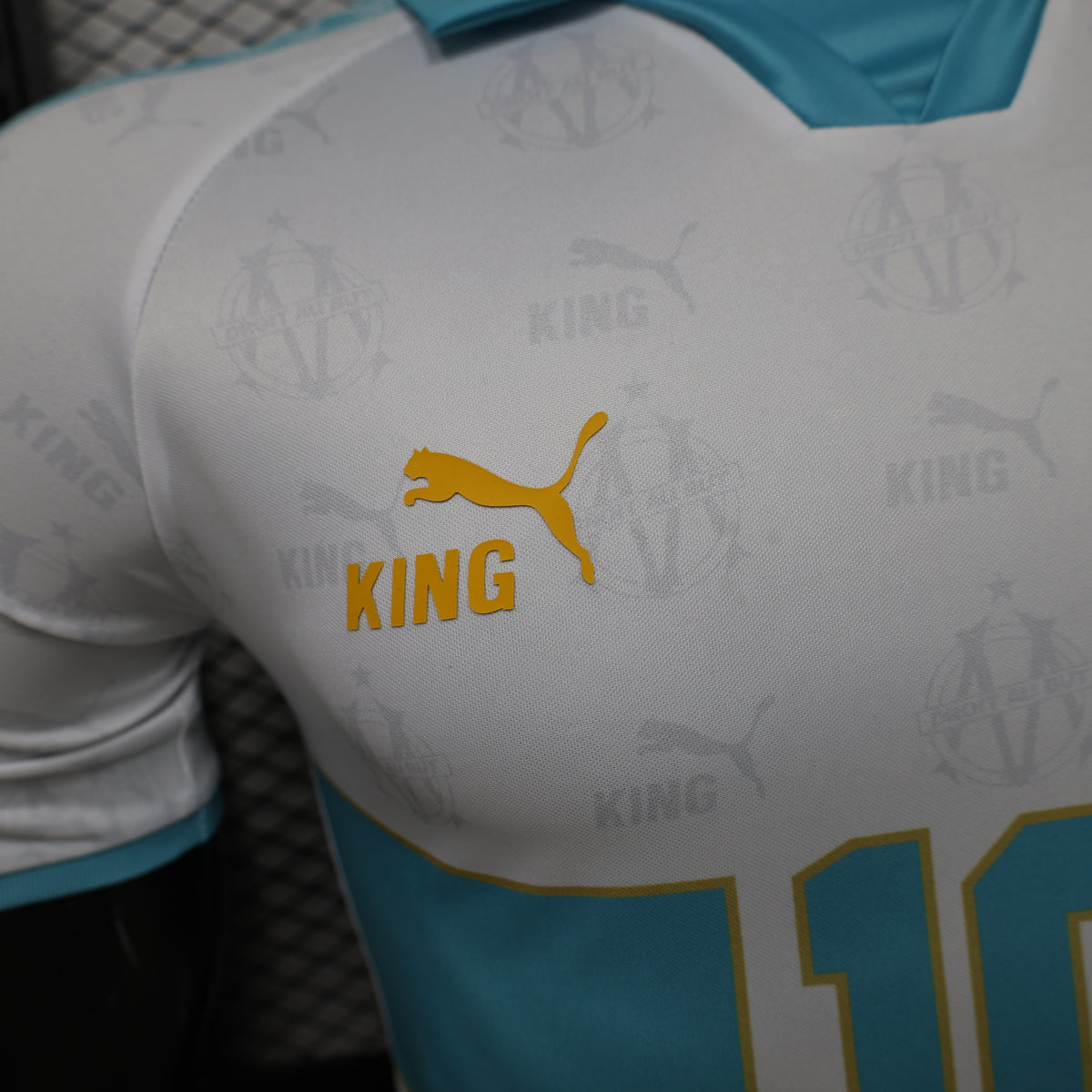 Player Version 26/27 Olympique de Marseille White with Sky Blue Special Edition Shirt