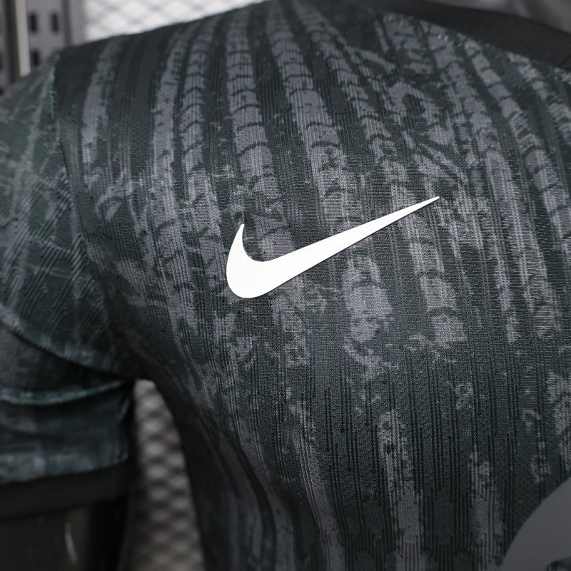 Player Version 26/27 FC Barcelona Dark Olive Green with Grunge Graffiti Third Shirt