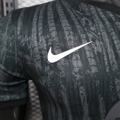 Player Version 26/27 FC Barcelona Dark Olive Green with Grunge Graffiti Third Shirt