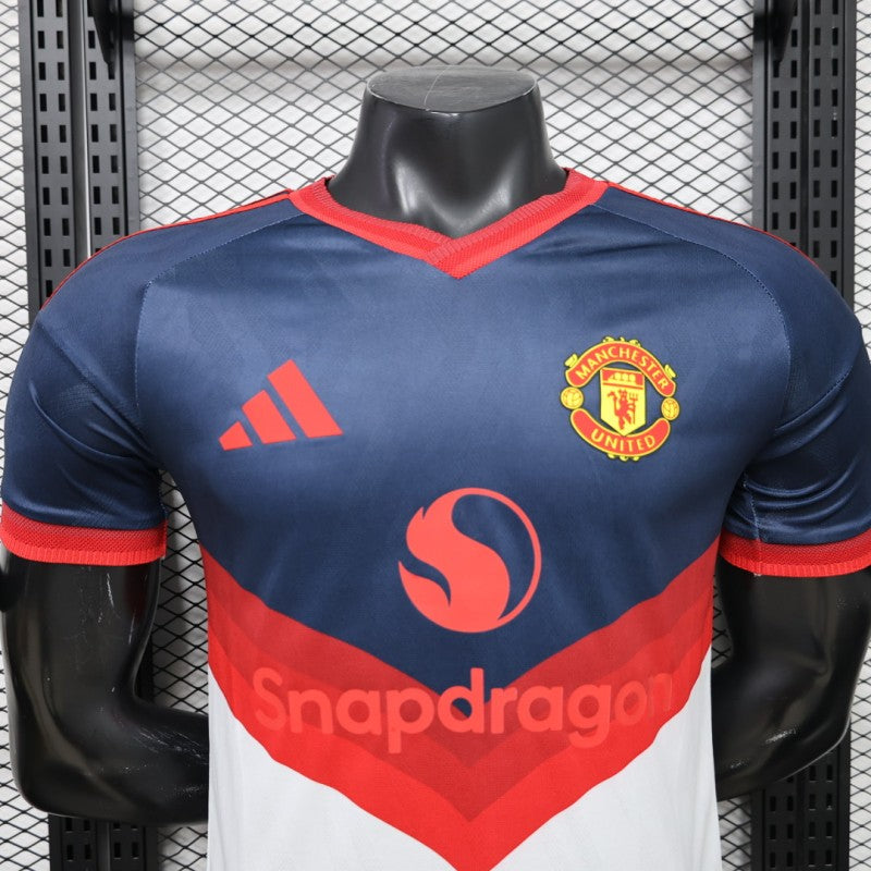 Player Version 26/27 Manchester United Navy & White V-Panel Away Shirt