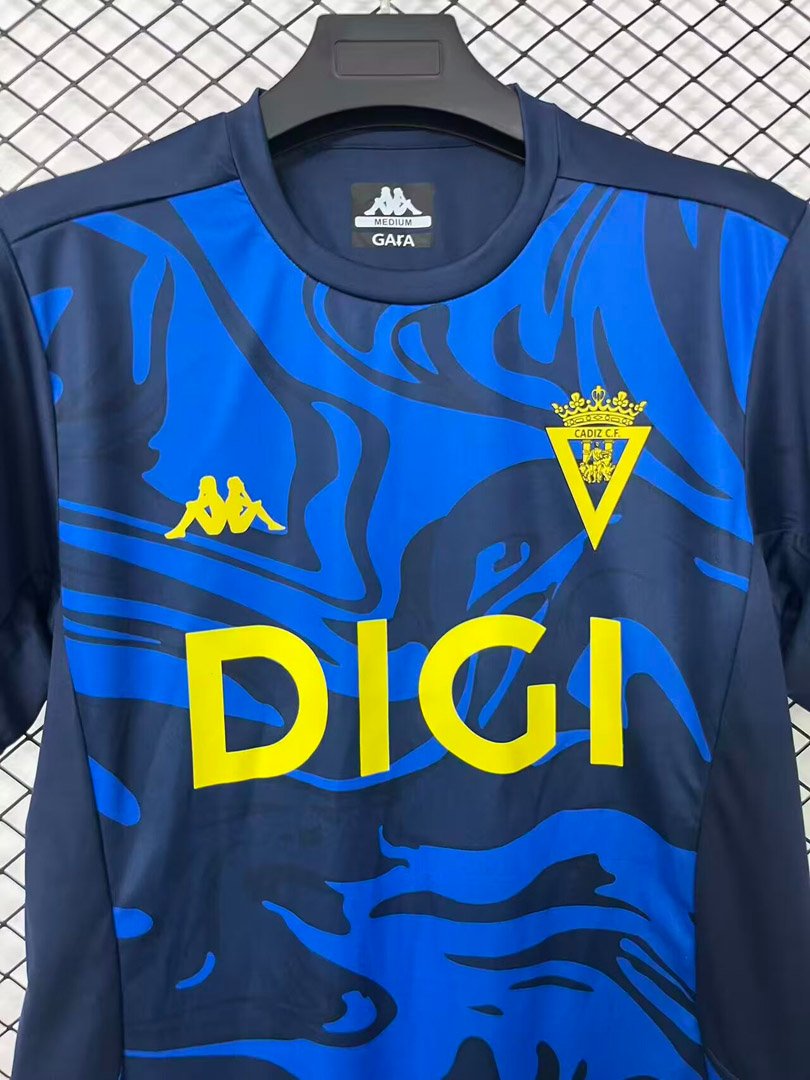 26/27 Cádiz CF Navy Blue Marble Pattern Pre-Match Shirt