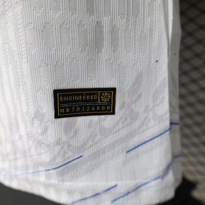 Player Version 2026 France Away White with Red & Blue Chevron Stripe Special Edition Shirt