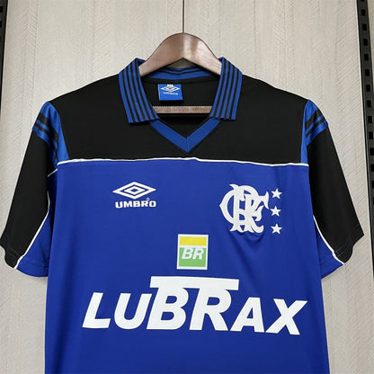 99/00 Retro Flamengo Goalkeeper Blue Shirt