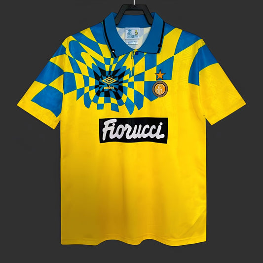 Retro 92/94 Inter Milan Yellow Third Shirt