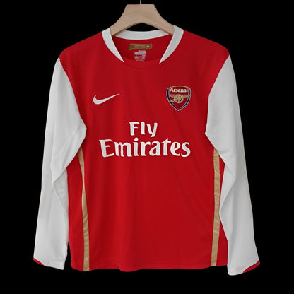 Retro 07/08 Arsenal Home Long Sleeve Shirt