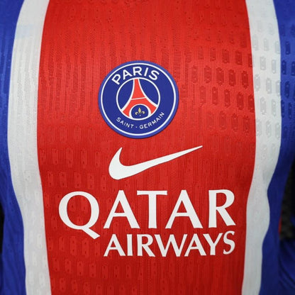 Player Version 26/27 PSG Blue & Red Stripe Long Sleeve Home Shirt