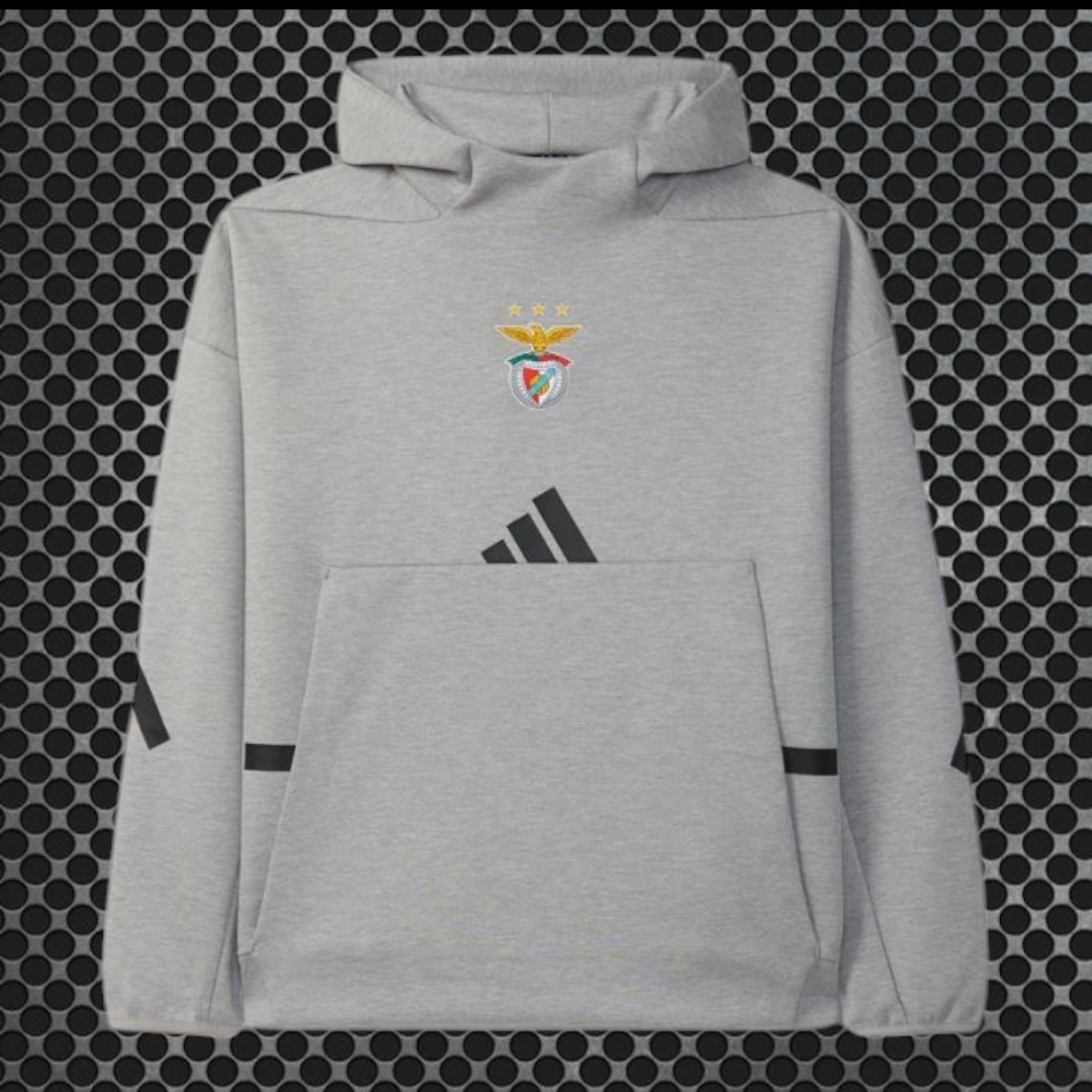 Benfica - Sweat-shirt com capuz - Cinza