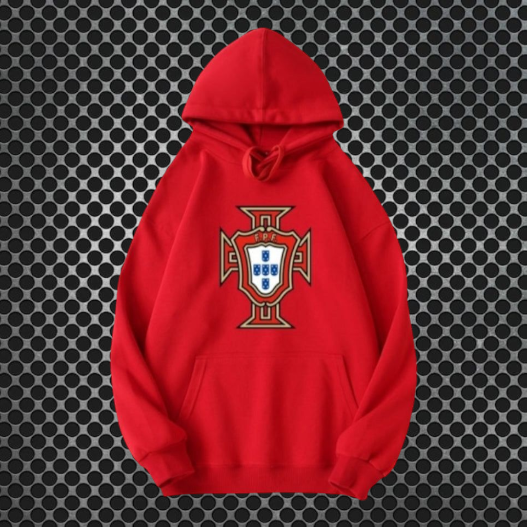 Portugal - Sweat-shirt com capuz - Vermelha