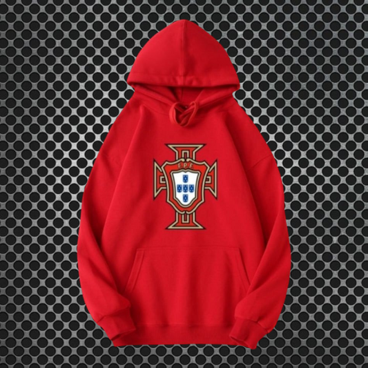 Portugal - Sweat-shirt com capuz - Vermelha