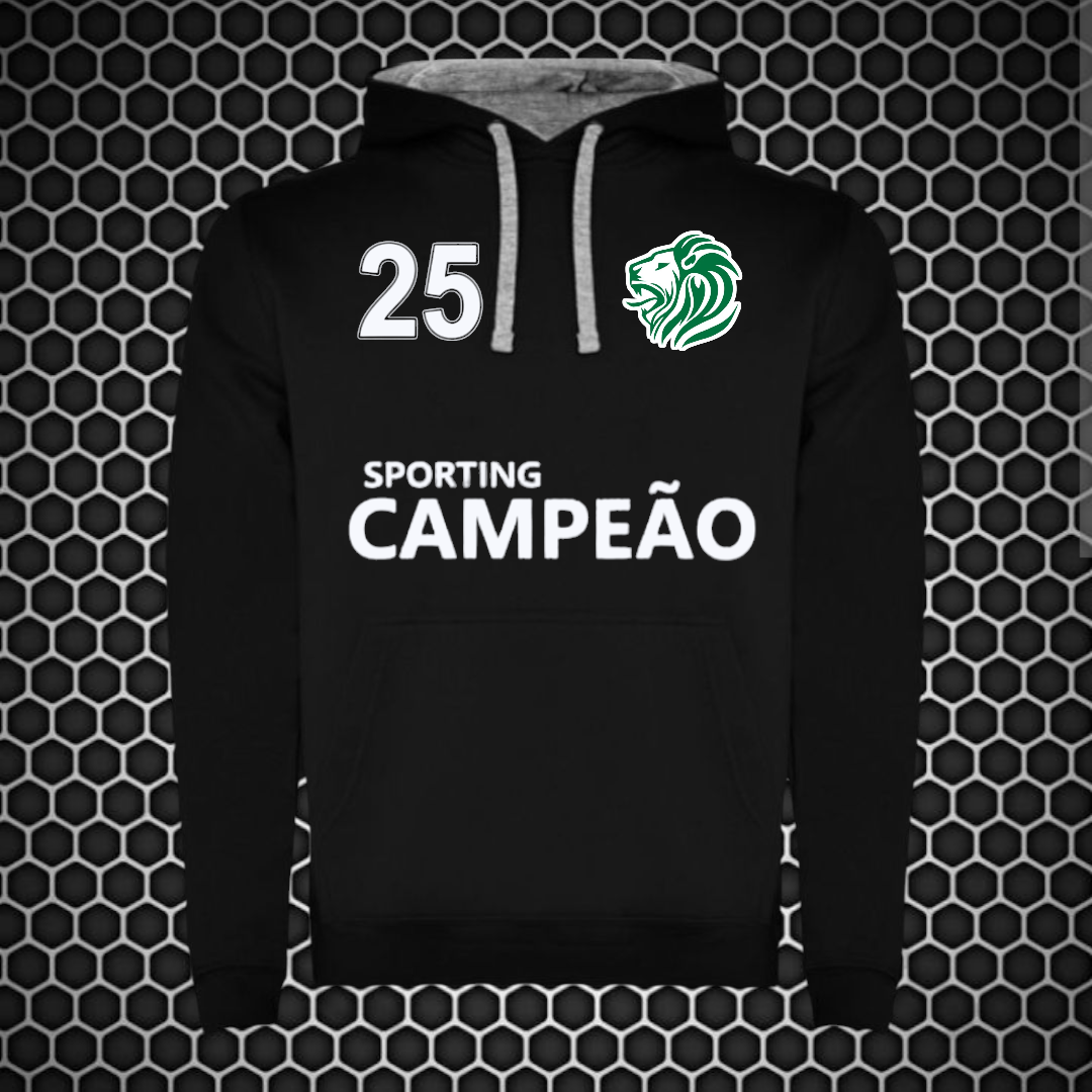 Sporting - Sweat-shirt com capuz - Preta