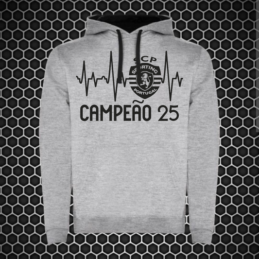 Sporting - Sweat-shirt com capuz - Cinza
