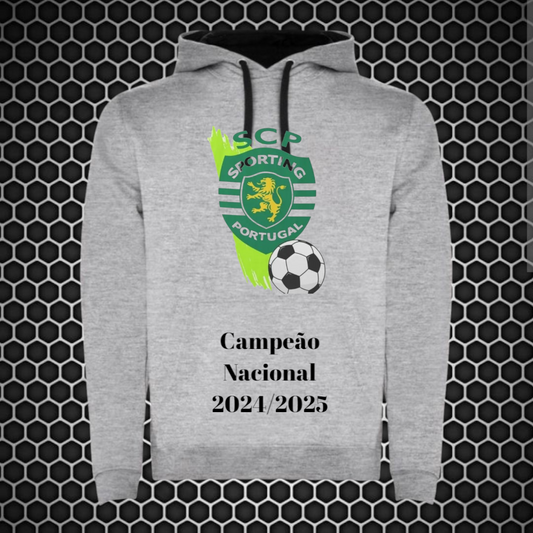 Sporting - Sweat-shirt com capuz - Cinza