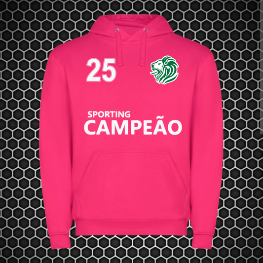 Sporting - Sweat-shirt com capuz - Rosa