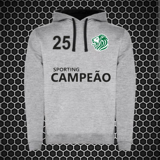 Sporting - Sweat-shirt com capuz - Cinza